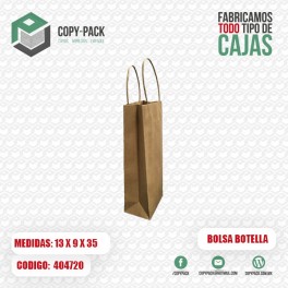 BOLSA BOTELLA KRAF NATURAL